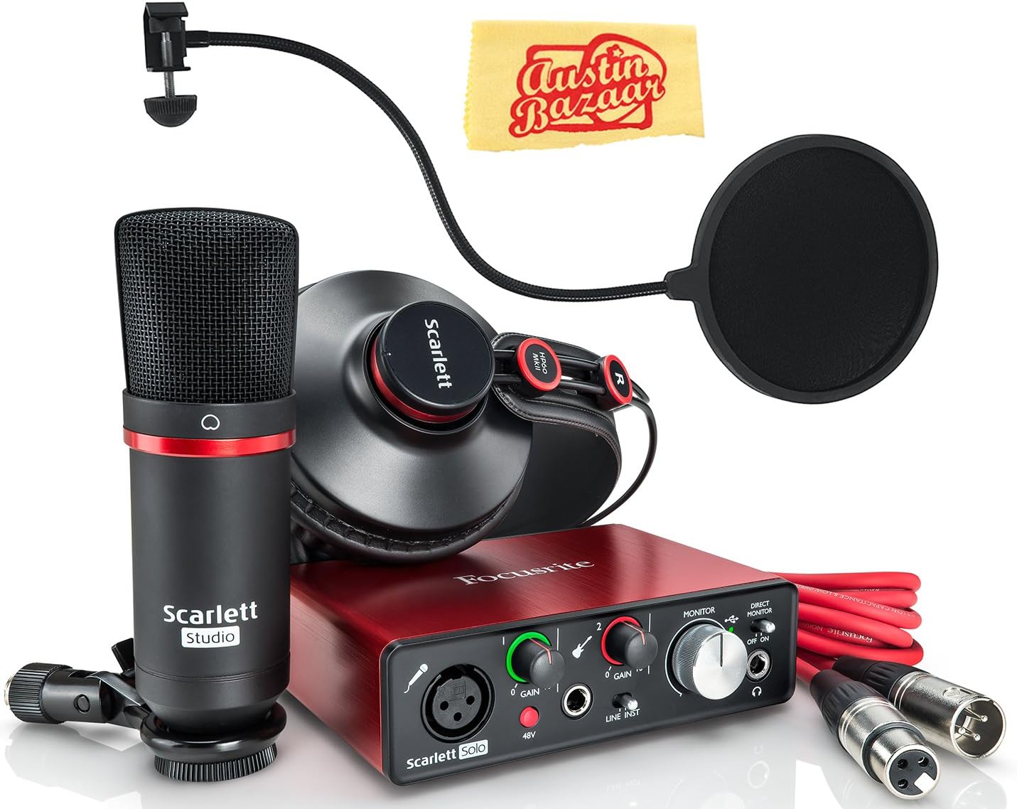 Focusrite Scarlett Solo Studio USB Audio Interface Bundle Review