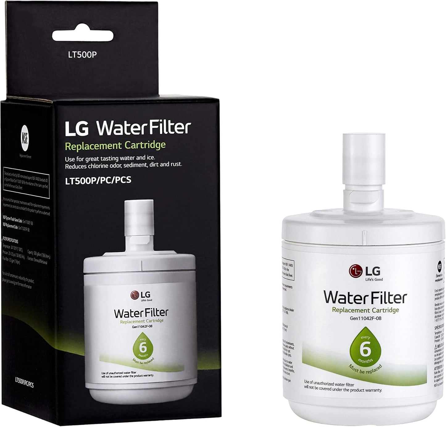 LG LT500P Replacement Water Filter for Clean, Great-Tasting Water