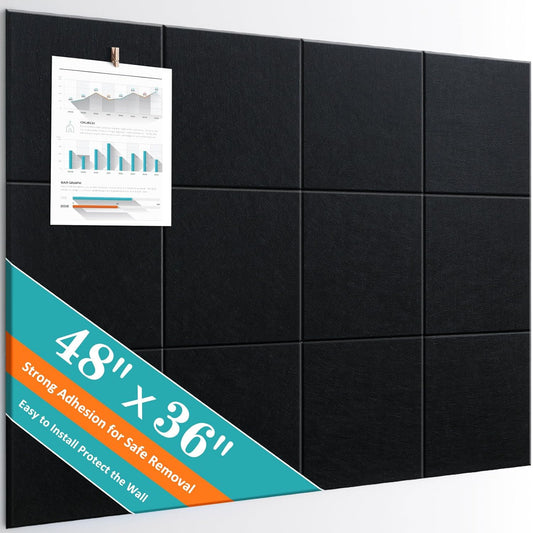 Large Cork Bulletin Board Set for Home, Office, and School Use