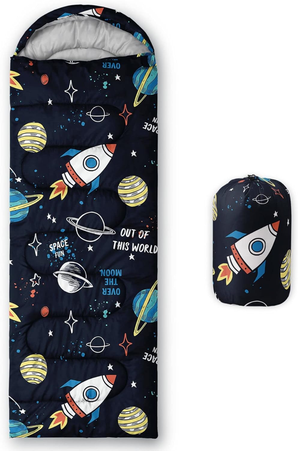 Kids Sleeping Bag for Boys Girls - Lightweight Waterproof Design