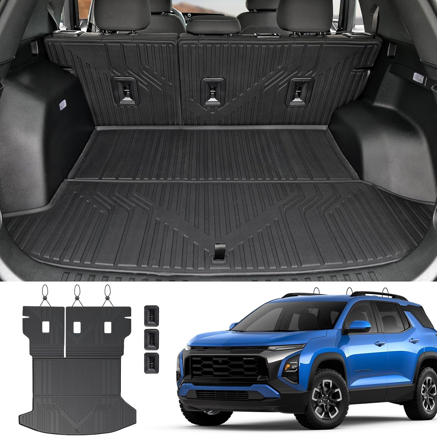 Custom Fit Cargo Mat with Backrest for 2025 2026 Equinox Terrain