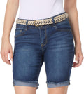 WallFlower Luscious Curvy 9-in Mid-Rise Bermuda Shorts - Curve you