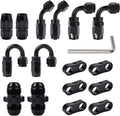 EVIL ENERGY 8AN Hose End Fitting Kit with Swivel Angles - Durable