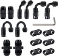 EVIL ENERGY 6AN Hose End Fitting Kit with Separator Clamp - Durable