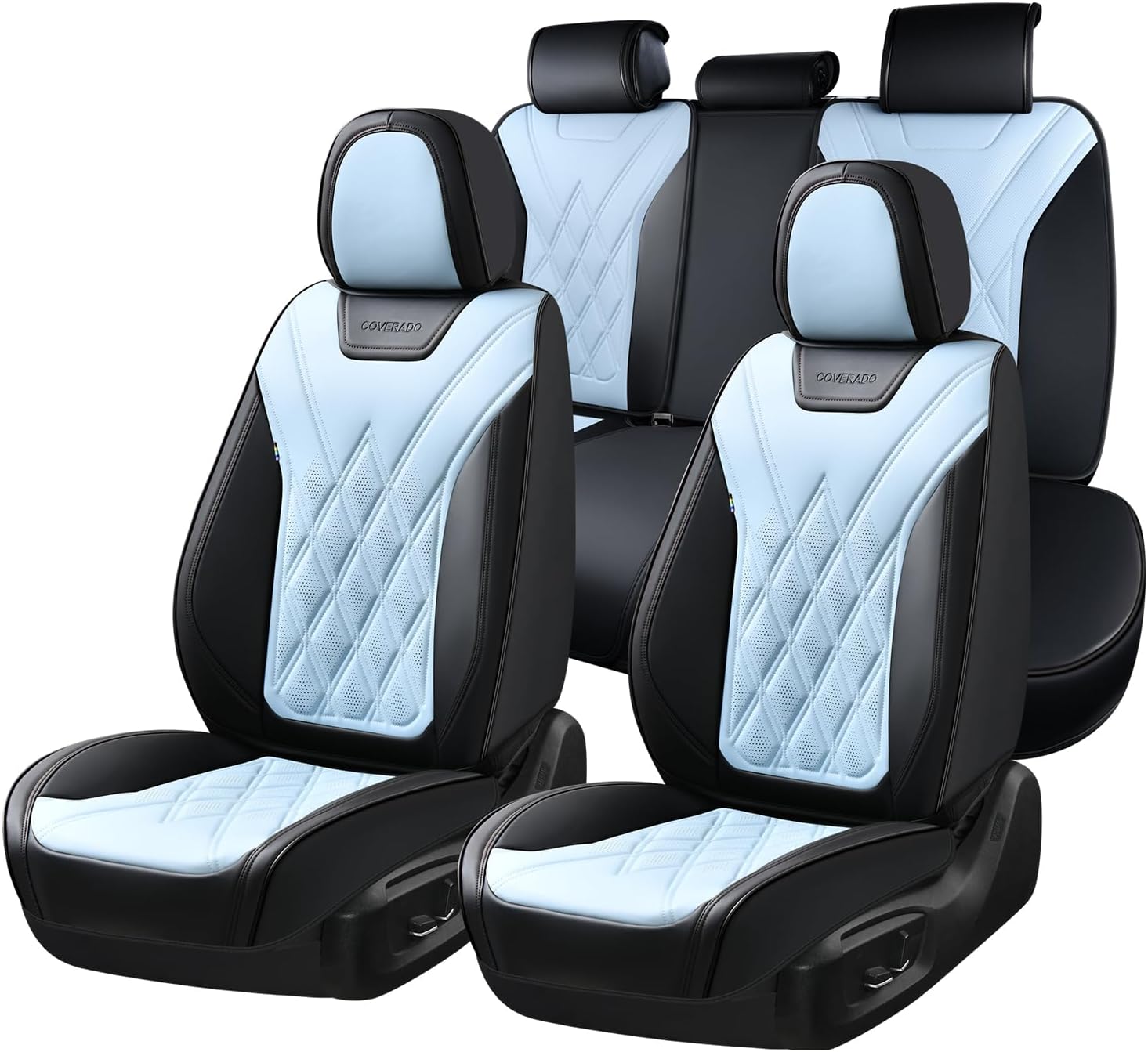 Coverado Car Seat Covers Full Set for Stylish Interior Protection