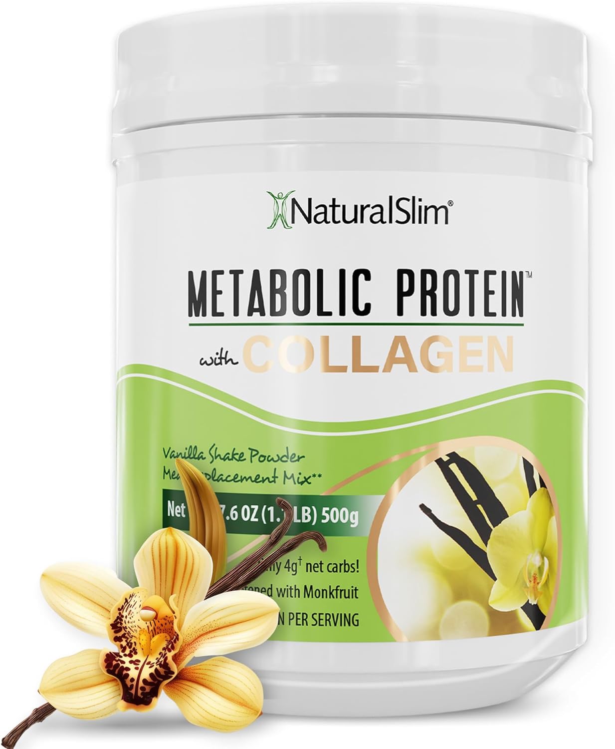NaturalSlim Metabolic Protein Powder with Collagen for Health