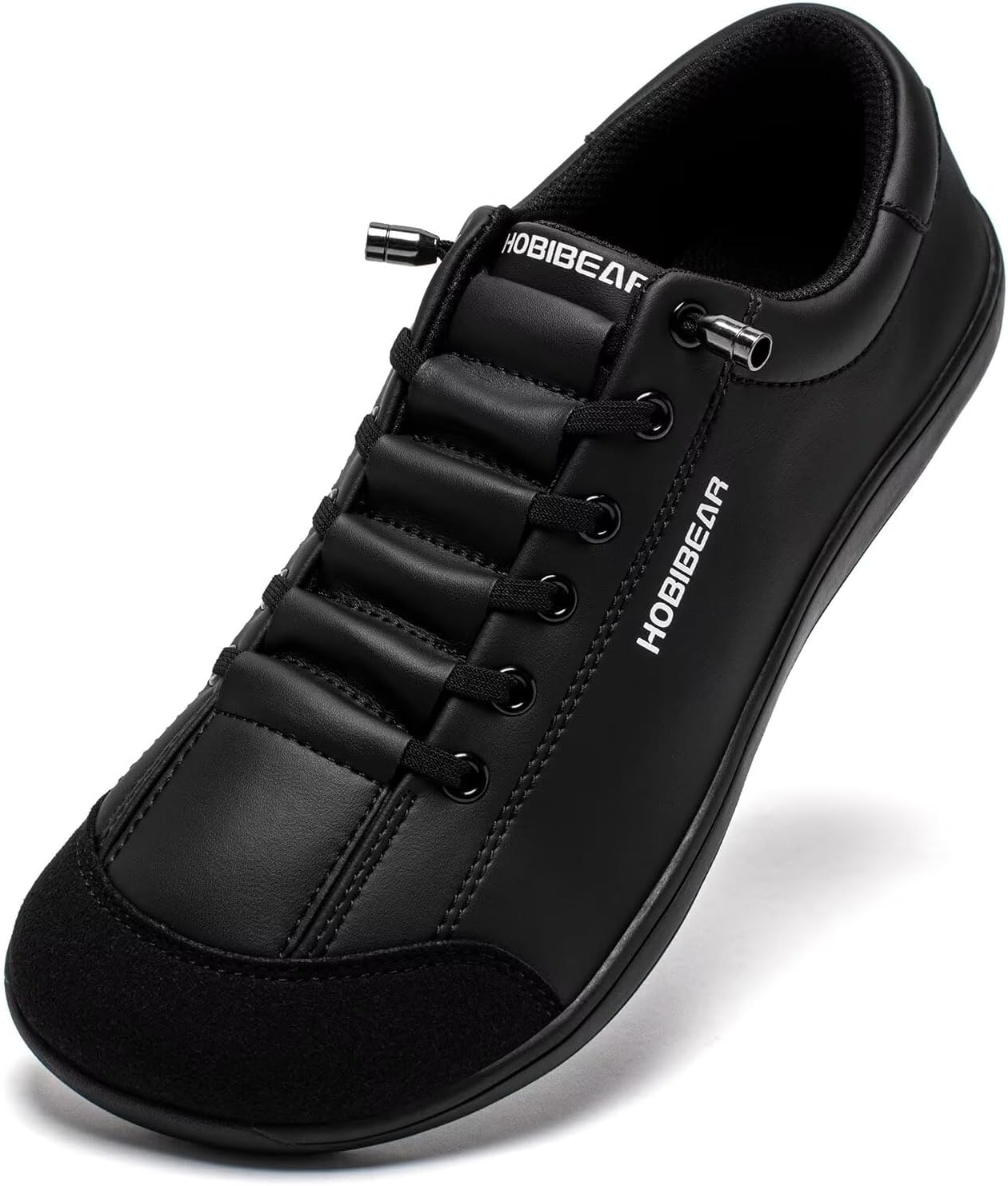 HOBIBEAR Leather Barefoot Shoes for Women with Wide Toe Box