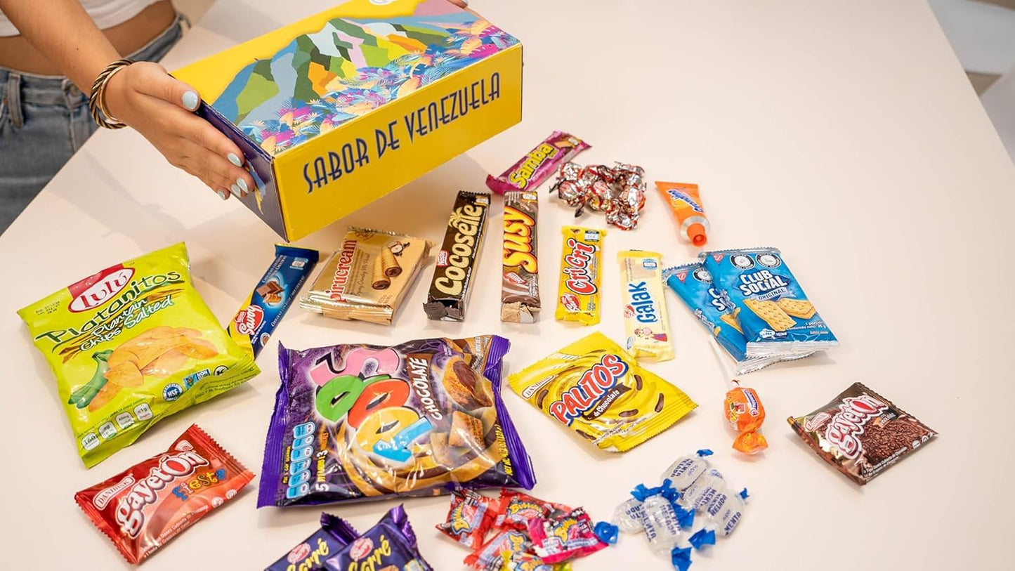Venezuelan Candy Box with Assorted Snacks for Every Occasion