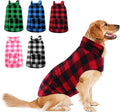 ASENKU Dog Winter Coat Plaid Reversible Vest - Warm, Waterproof Fit