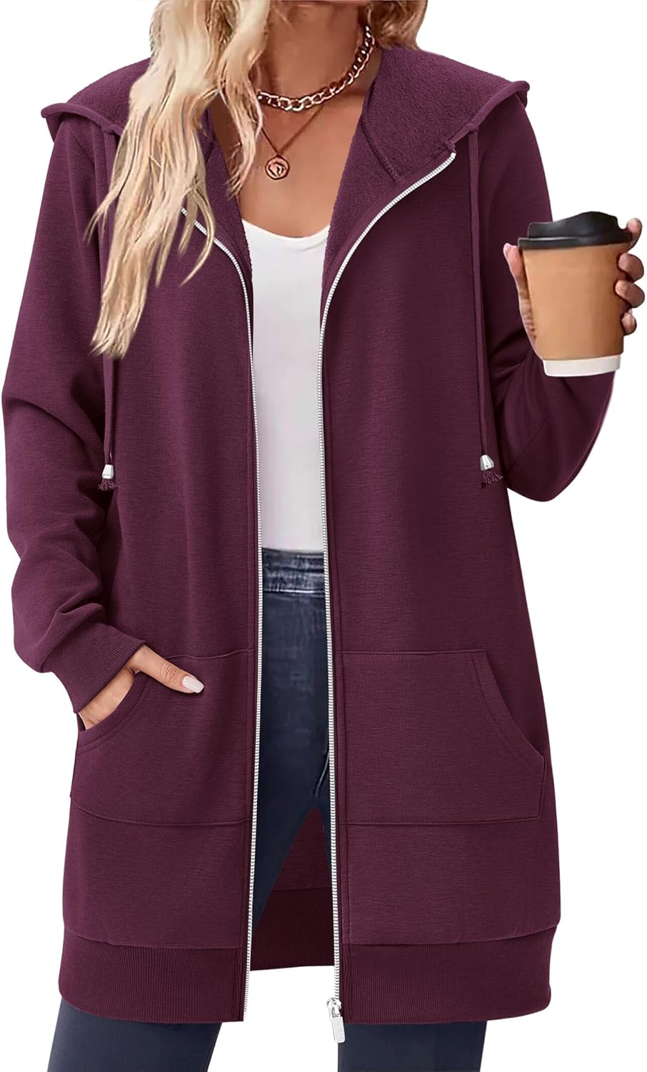 Zeagoo Women's Zip Up Hoodies for Fall and Winter Comfort