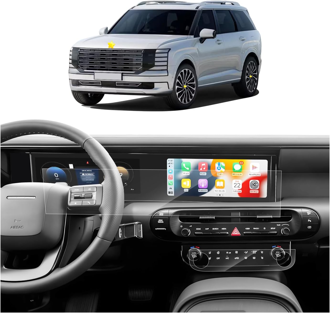 2026 Hyundai Palisade Screen Protector for Navigation & Touchscreen