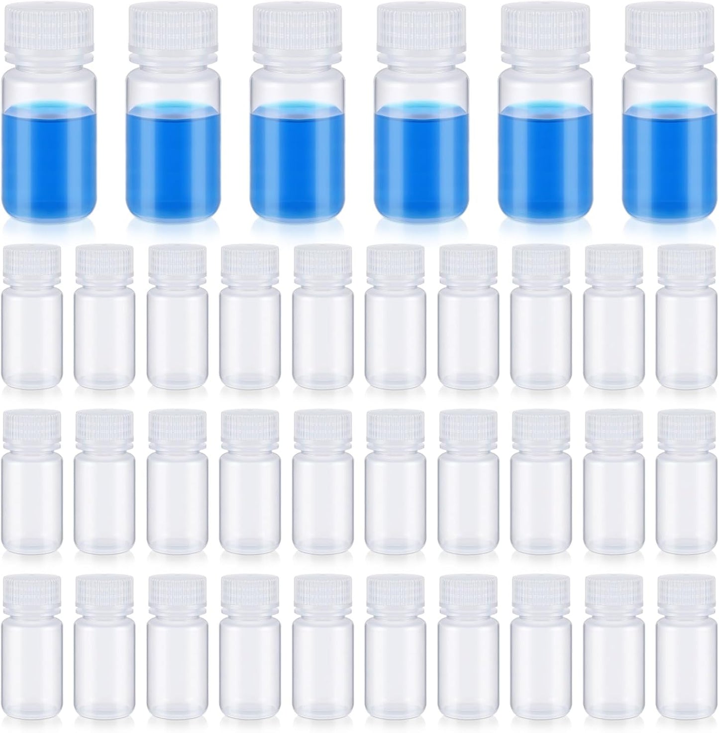 Tatuo 48 Pcs 2 oz Polypropylene Reagent Bottles for Storage
