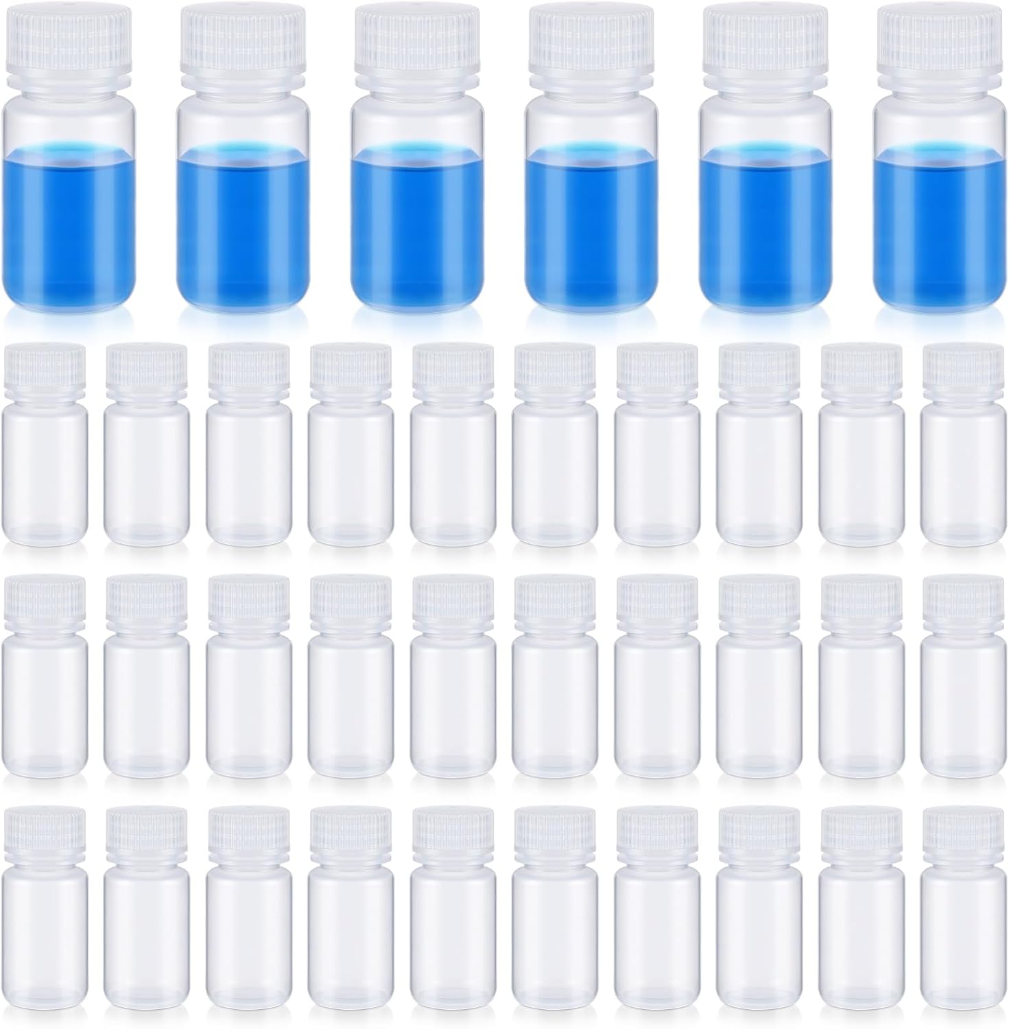 Tatuo 48 Pcs 2 oz Polypropylene Reagent Bottles for Storage