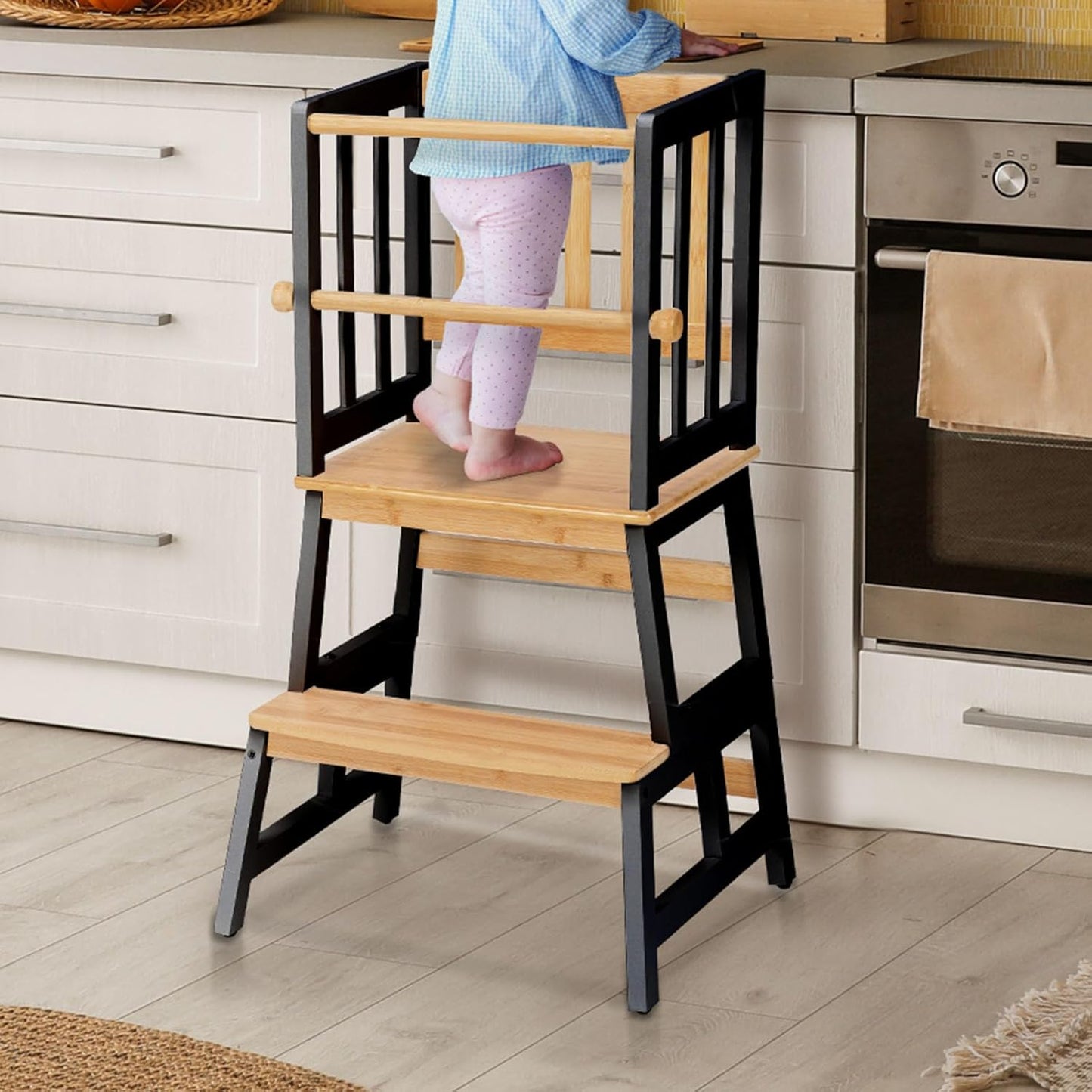 COSYLAND Kids Kitchen Step Stool with Unique Patented Design