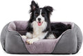MIXJOY Dog Bed for Medium Dogs - Washable Calming Sofa Cuddler