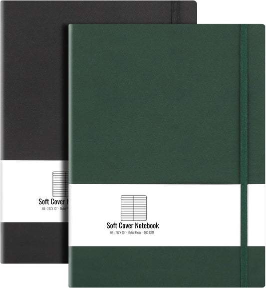 2-Pack College Ruled Journals- Thick 100gsm Paper, 408 Pages in 7.6 x 10 AHGXG