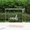 Elegant Clear Acrylic Card Box for Weddings and Events