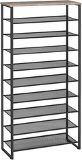 HOOBRO 10-Tier Shoe Rack 29.5 in - Large Capacity Entryway Organizer