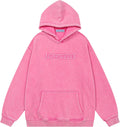 Mens Acid Wash Hoodie Oversized Vintage Heavyweight Cotton Fleece