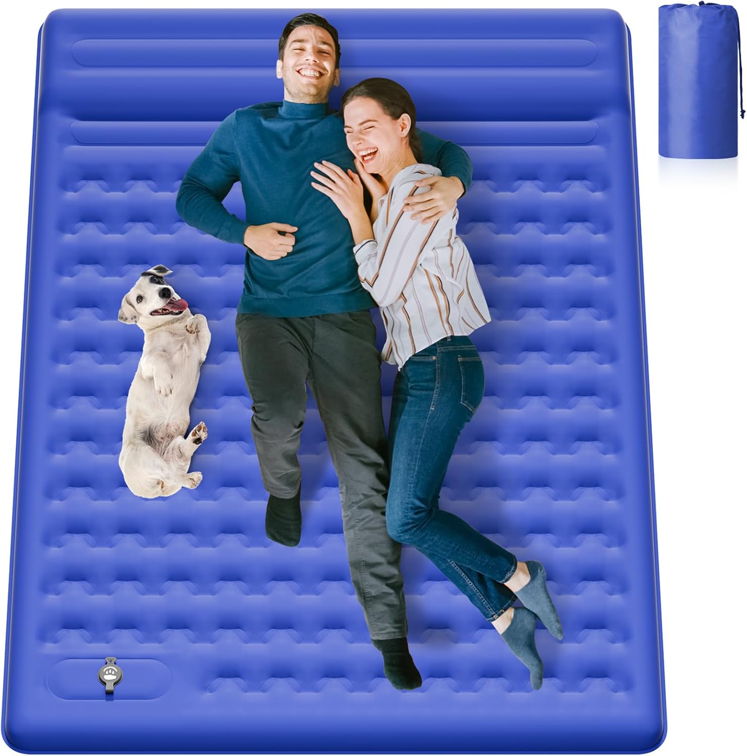 Ultra Thick Sleeping Pad with Built-in Pump - Ultimate Comfort!