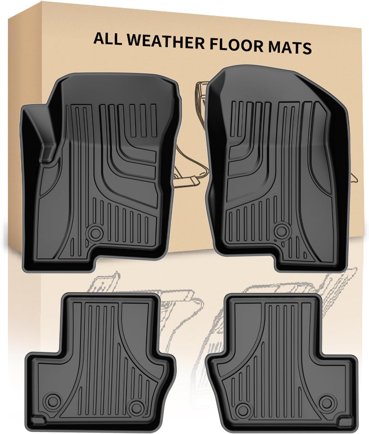 Custom Fit Automotive Floor Mats for Dodge Caliber and Jeep