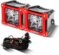 Auxbeam FA Series 3in 40W Flood Beam LED Pods - Bright Off-Road Ditch