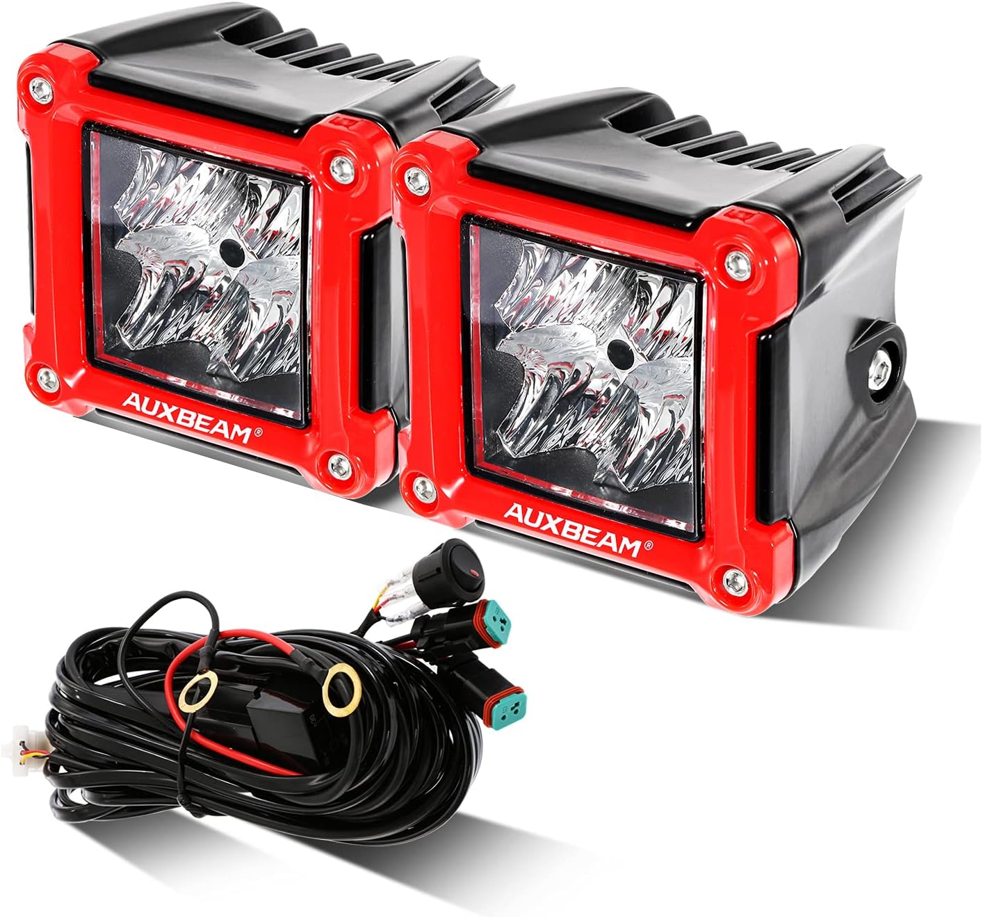 Auxbeam FA Series 3 Inch 40W Cube LED Pods for Off-Road Use