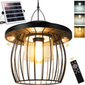 Solar Powered Gazebo Lights Outdoor Hanging Lamp - Dimmable Warm/Cool
