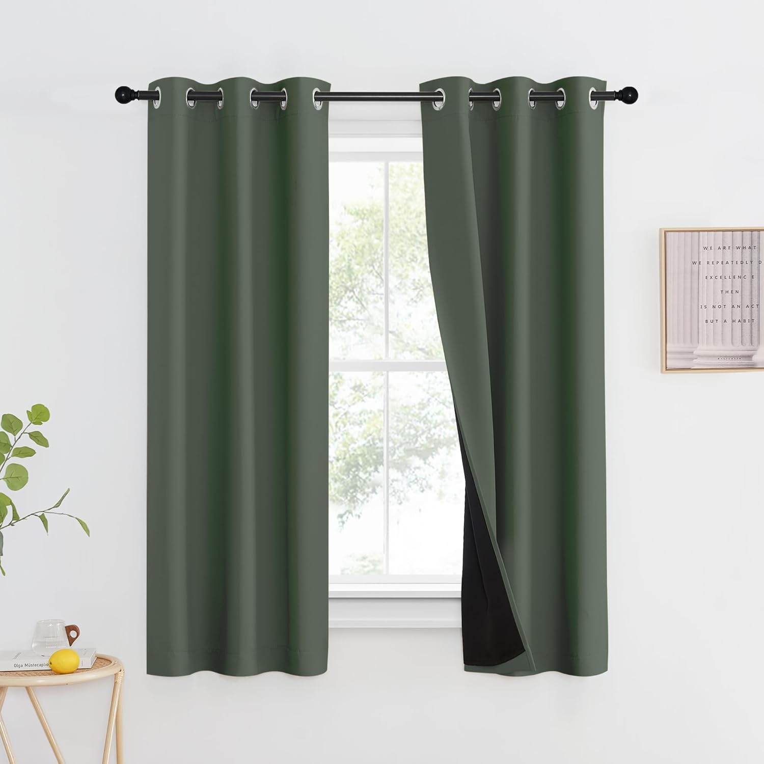 NICETOWN 100% Blackout Curtains for Energy Efficiency & Noise Control