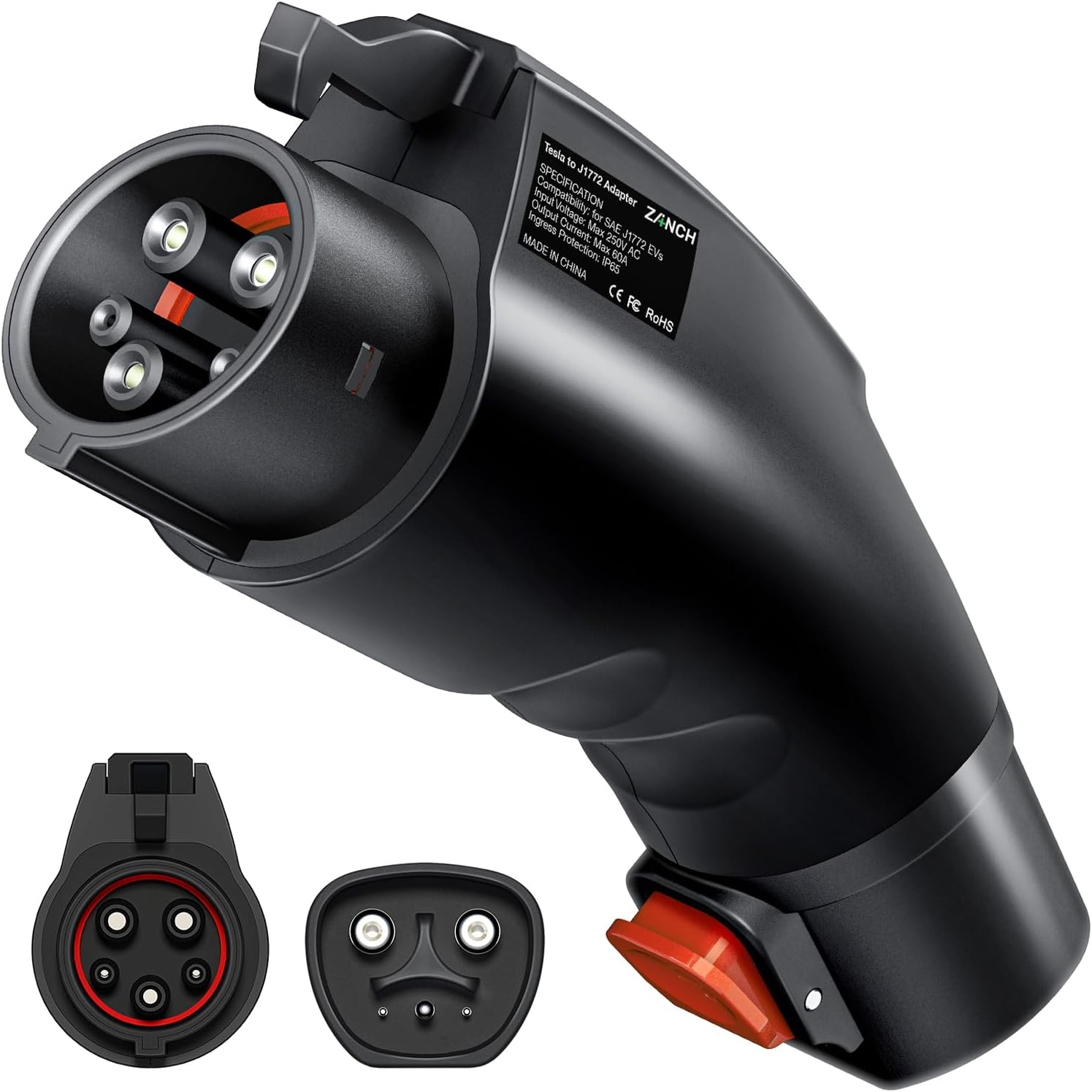 Zanch Tesla to J1772 Adapter - Military-Grade Quality