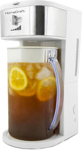 HomeCraft 3-Quart White Stainless Steel Iced Tea & Coffee Brewer