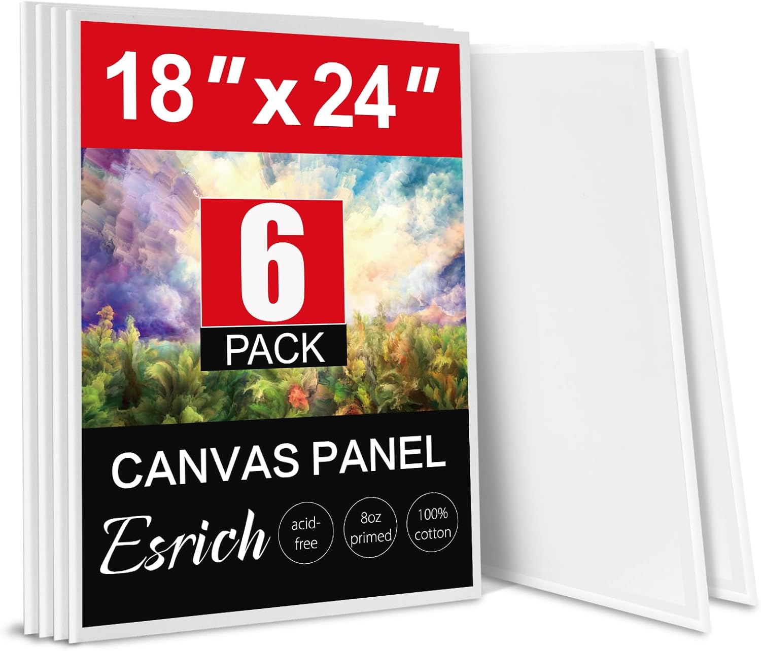 ESRICH Canvas for Painting 18x24 Inch, Perfect for All Artists