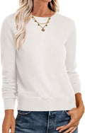 ANRABESS Sweaters for Women Lightweight Crewneck Pullover - Fall