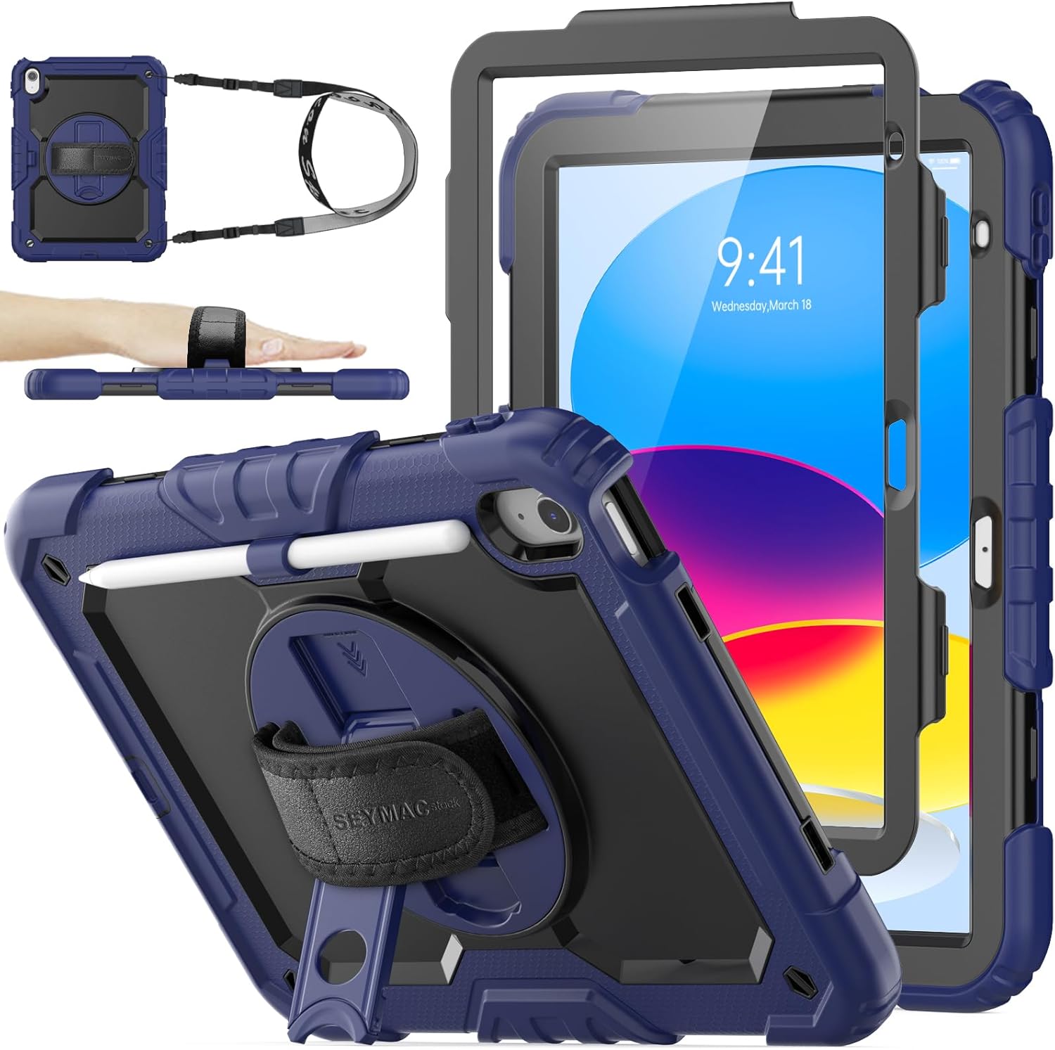 SEYMAC Stock iPad Case for A16 11th/10th Generation 11in