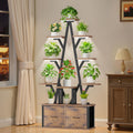 Plant Stand Indoor with Grow Lights - 10 Tiered Shelf for 13 Pots