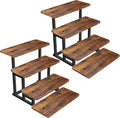 Lily Cupcake Stand for 50 Cupcakes - 2 Pack Tiered Wooden Display