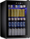 Antarctic Star Beverage Cooler 145 Can Mini Fridge Glass Door