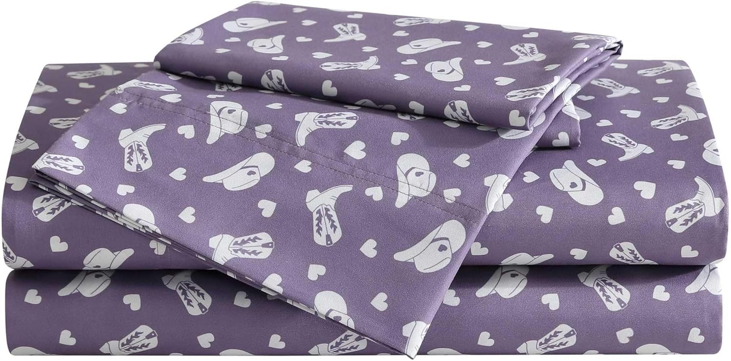 Silky Smooth Bedding Set with Matching Pillowcases in Cowgirl Disco