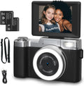 4K Digital Camera 64MP with Flip Screen - Compact Vlogging Camera