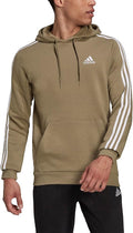 adidas Men's Essentials Fleece 3-stripes Hoodie for Comfort