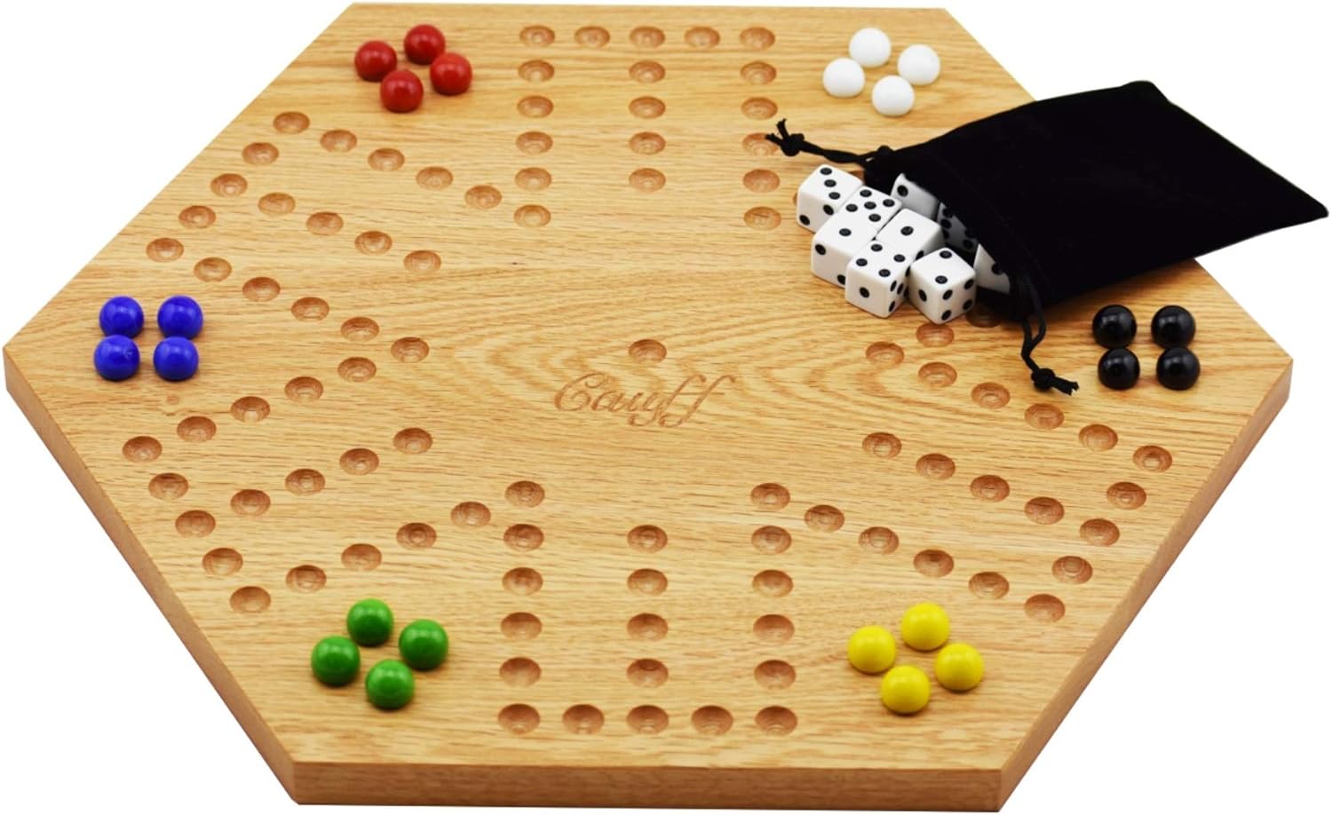Cauff Solid Oak Double Sided Marble Board Game Review