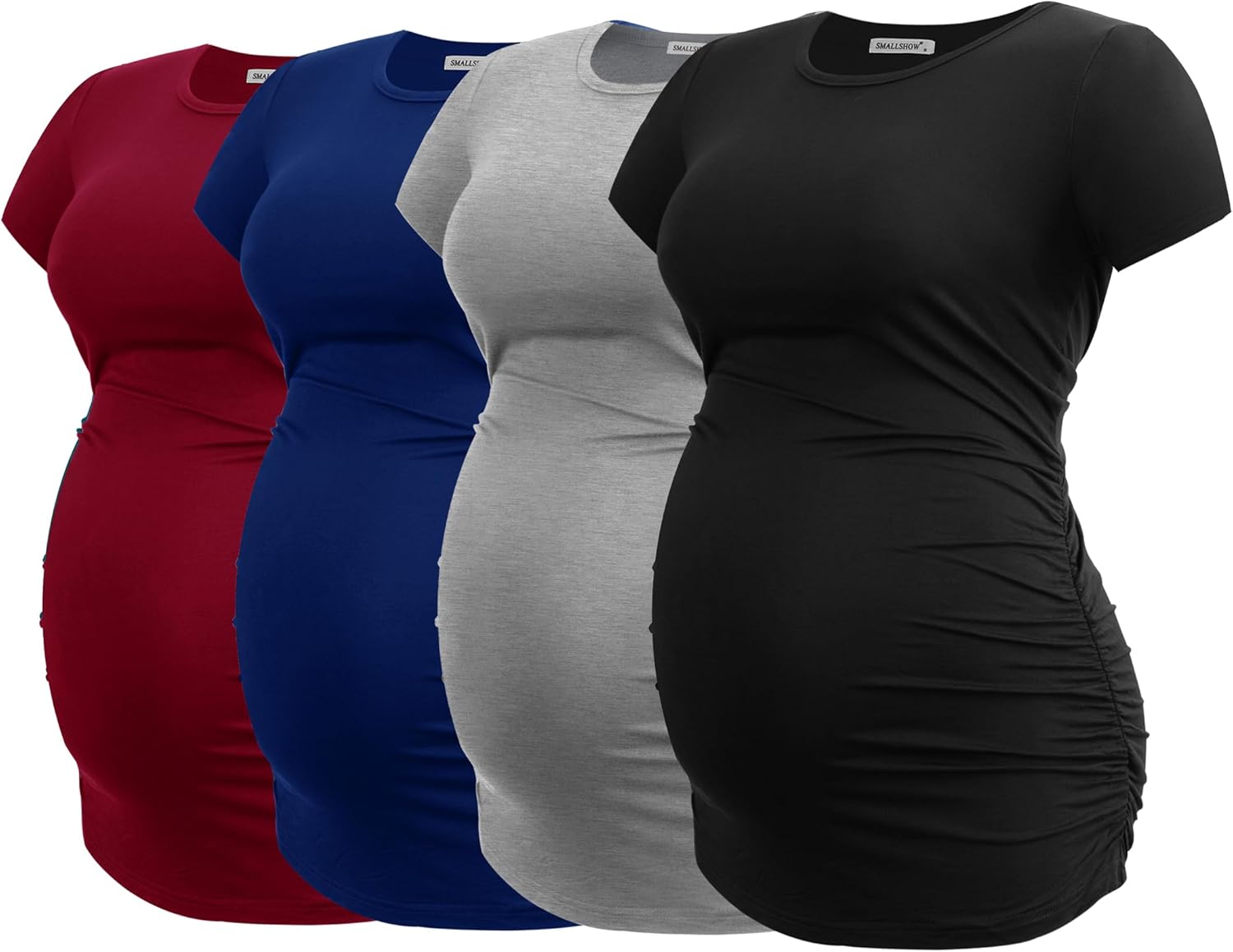 Smallshow Women's Maternity Shirts for Comfortable Pregnancy Wear