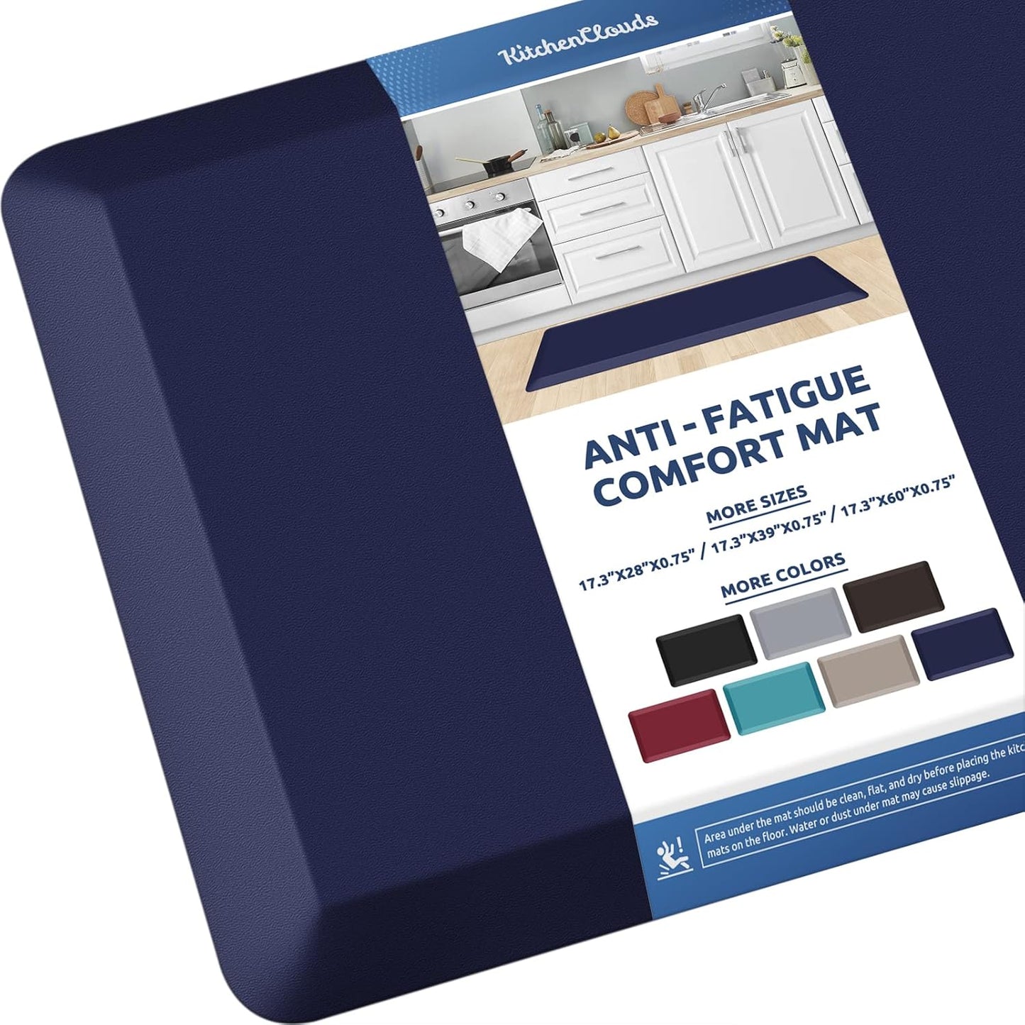 KitchenClouds Kitchen Mat Cushioned Anti Fatigue Rug