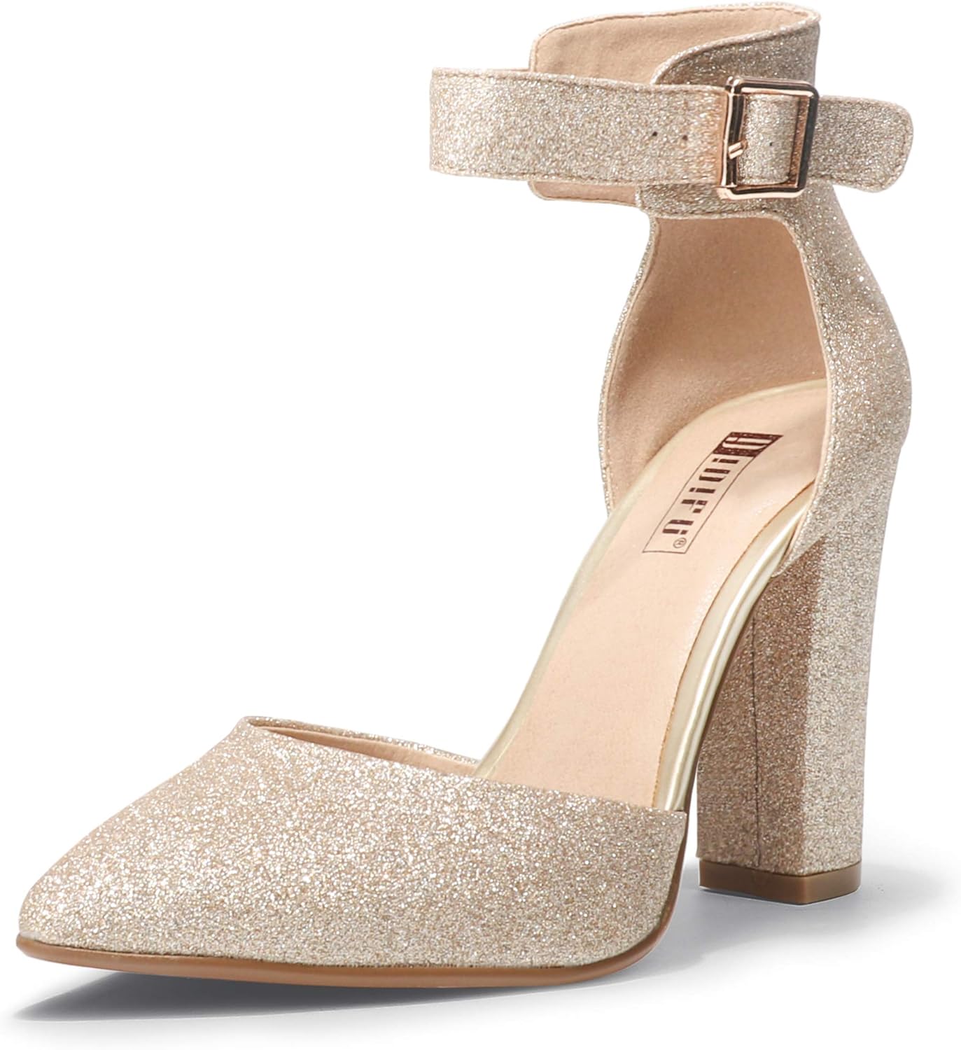 IDIFU Women's High Block Heels Pumps for Elegant Occasions
