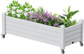 Elevated Raised Garden Bed with Legs Ashen - Mobile Patio Planter