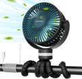 Portable Stroller Fan 8000mAh 27H Battery - Long-Run Cooling