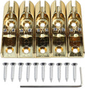 Bass Guitar Bridge Single String Fixed Bridge for 5-String Bass - Gold