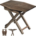 Small Patio Table Folding Side Table - Compact Outdoor Accent