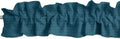 Faux Burlap Sleeve Topper Valance 120in x 9in - Dark Turquoise