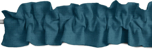 Faux Burlap Sleeve Topper Window Valance for Home Decor